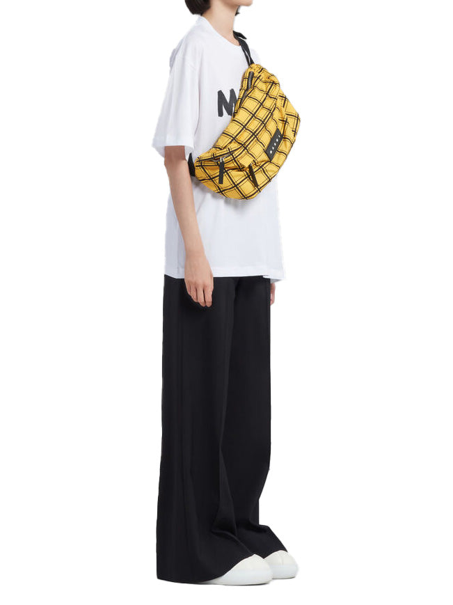 Black Tropical Wool Palazzo Trousers