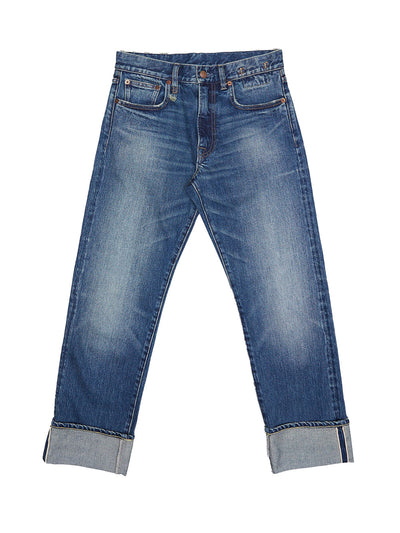 Cuffed Romeo Jean in Caslon Selvedge Blue