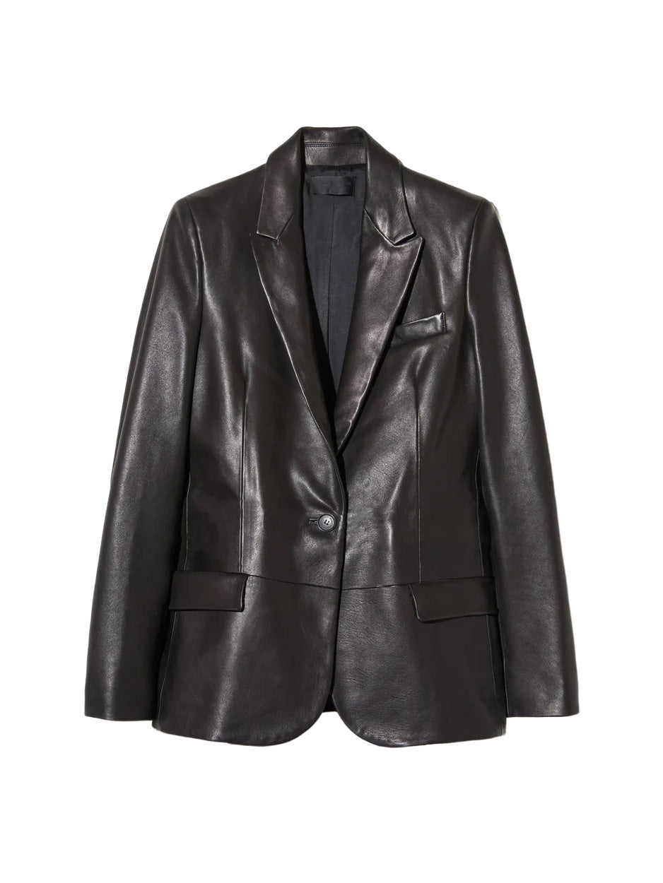 Belmonde Leather Tailored Jacket