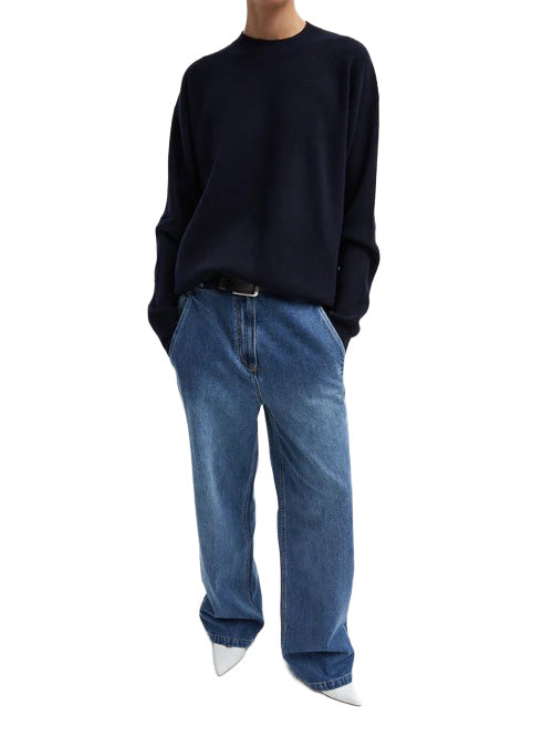 Anna Merino Wool Hole-At-Back Pullover