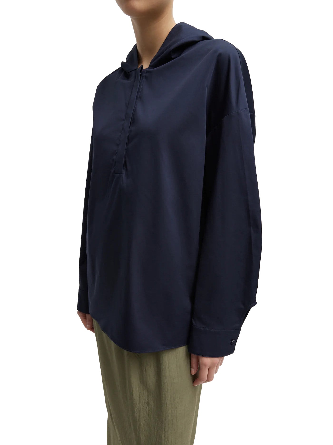 Eco Poplin Hooded Shirt