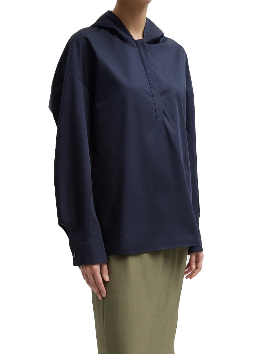 Eco Poplin Hooded Shirt