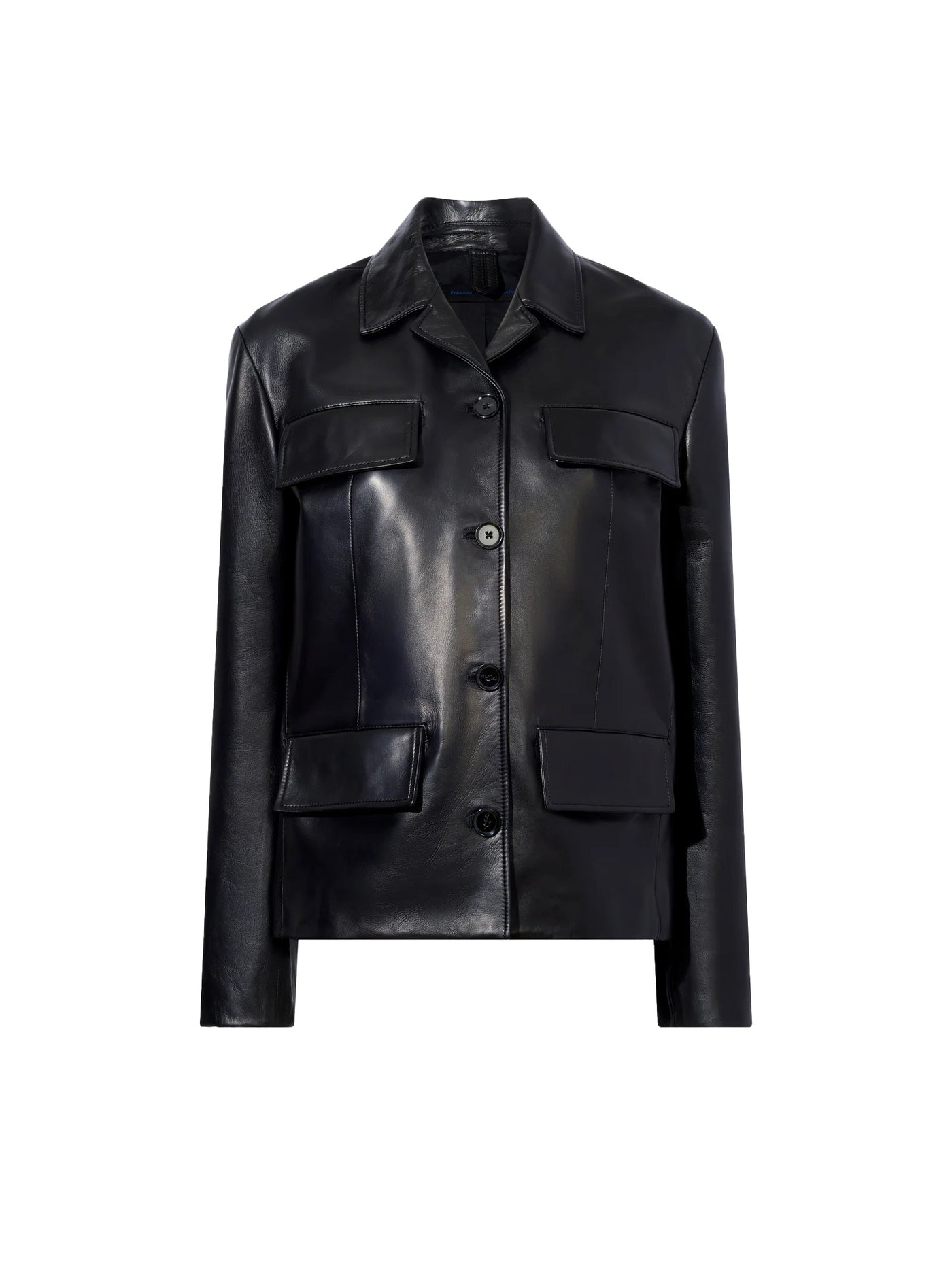 Roos Jacket in Black Leather
