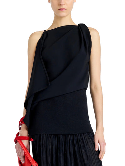 Alyssa Top in Matte Viscose Crepe