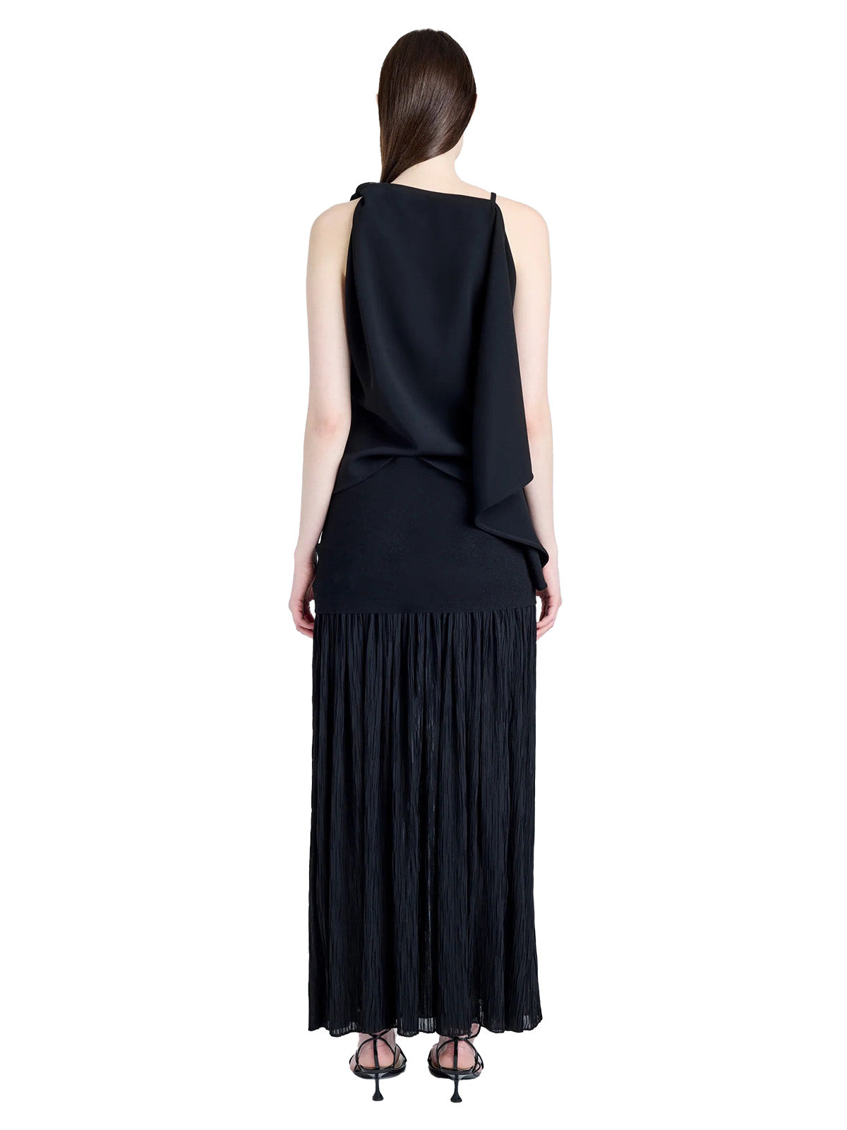 Paige Skirt in Pleated Crepe Chiffon