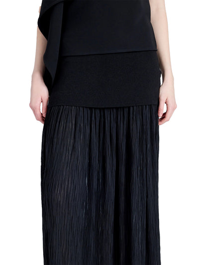 Paige Skirt in Pleated Crepe Chiffon