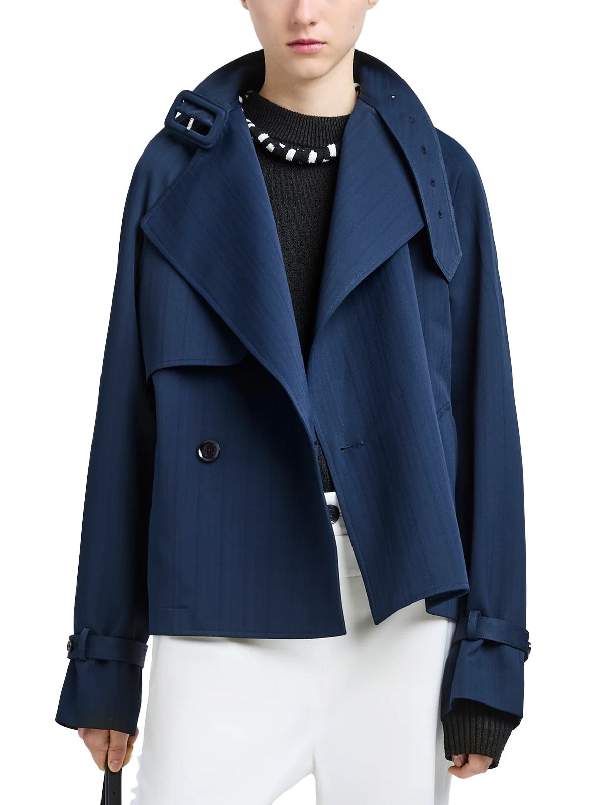 Larissa Jacket in Technical Nylon Jacquard
