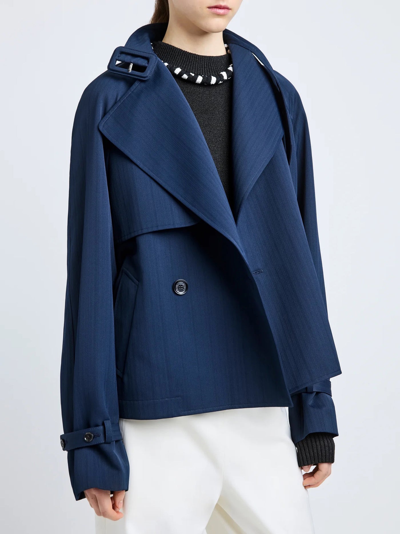 Larissa Jacket in Technical Nylon Jacquard