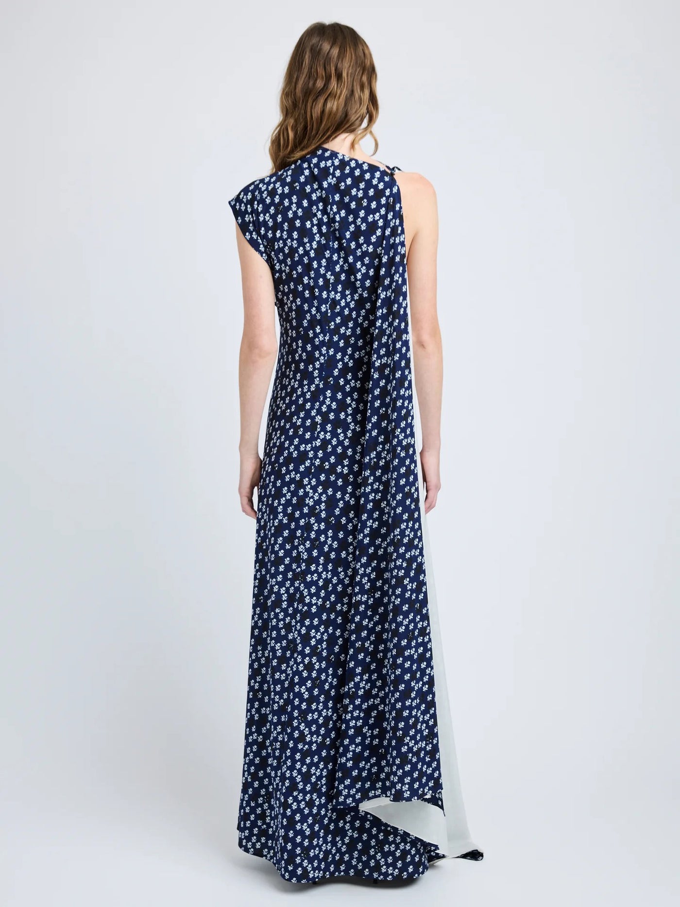 Devyn Dress in Printed Silk Viscose