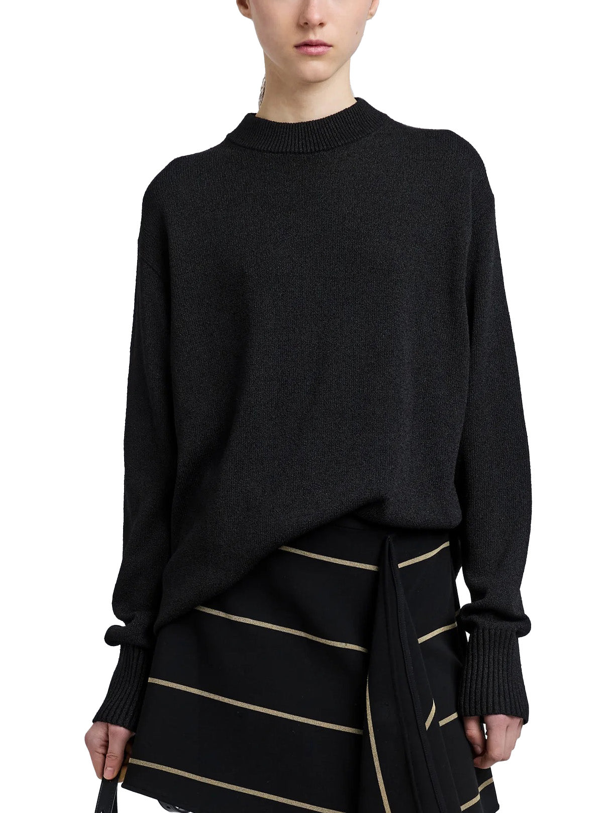 Corri Sweater in Silk Cotton Crepe Knit
