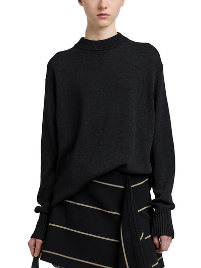 Corri Sweater in Silk Cotton Crepe Knit