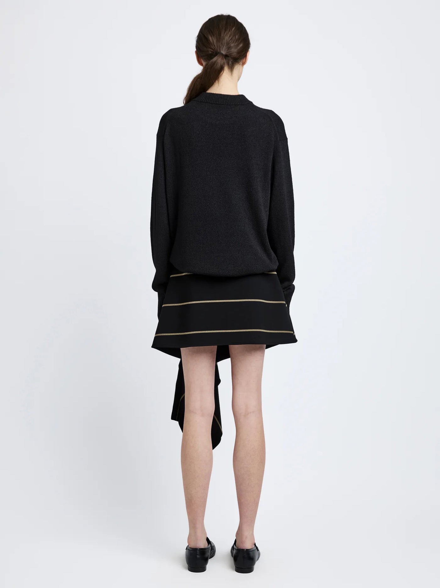 Corri Sweater in Silk Cotton Crepe Knit