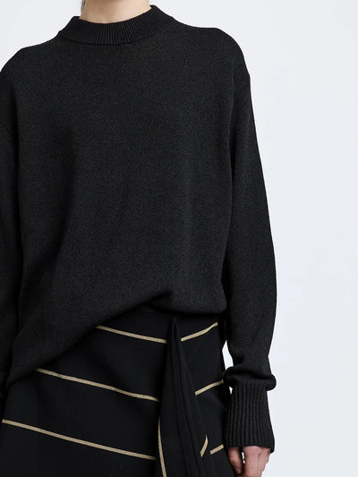 Corri Sweater in Silk Cotton Crepe Knit