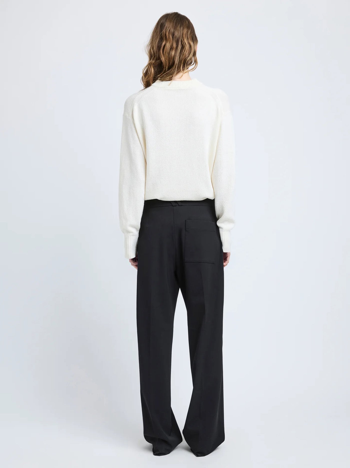 Corri Sweater in Silk Cotton Crepe Knit