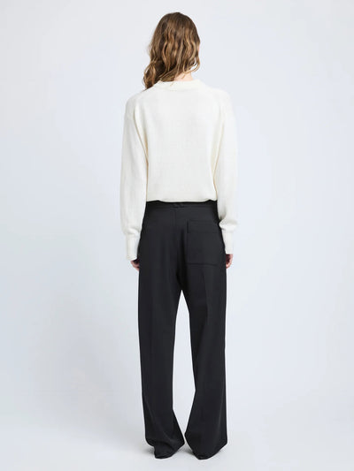 Corri Sweater in Silk Cotton Crepe Knit