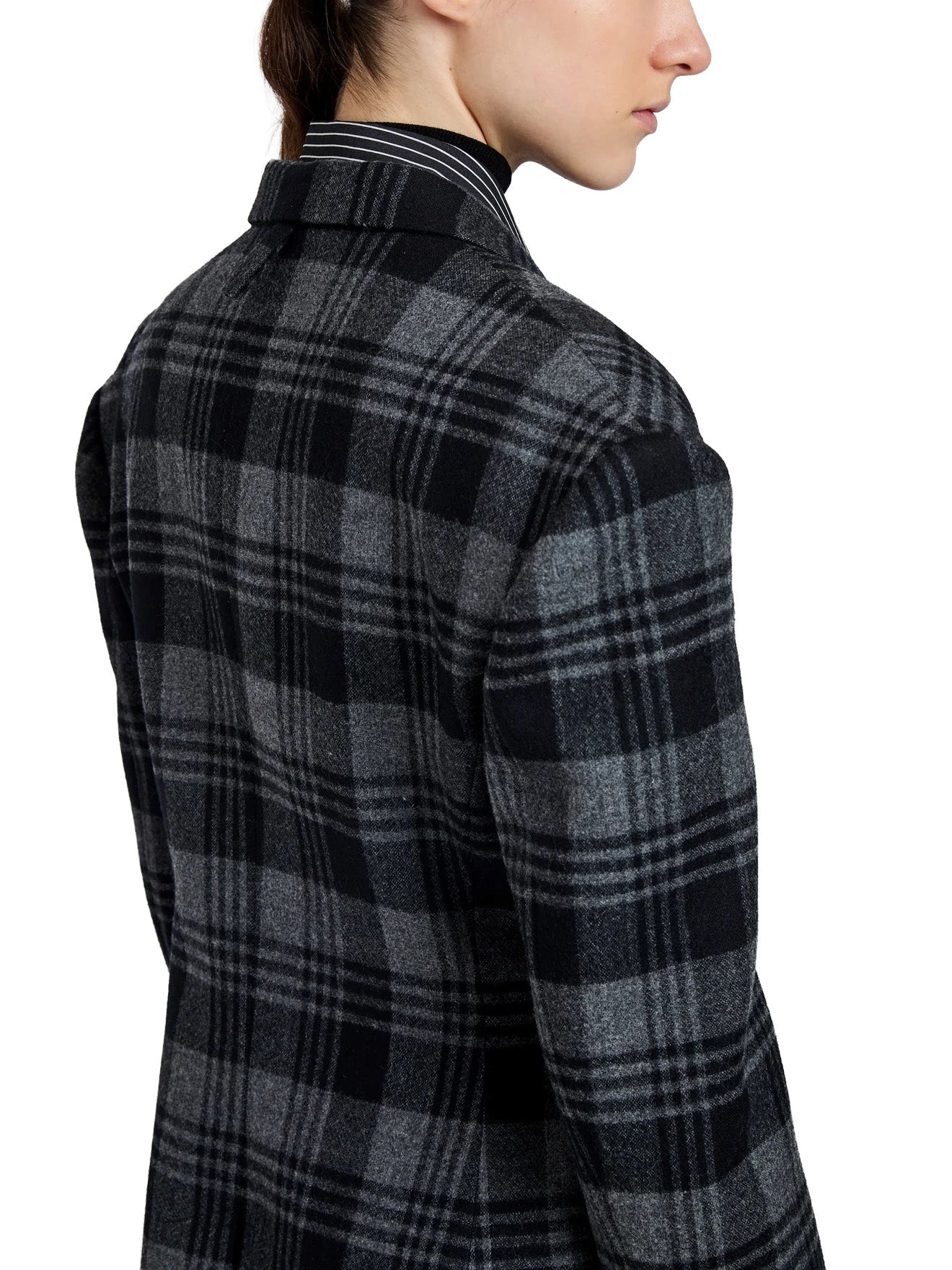 Daria Jacket In Plaid Wool Suiting