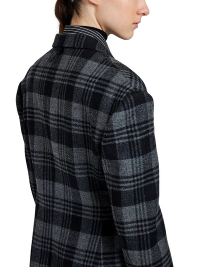 Daria Jacket In Plaid Wool Suiting