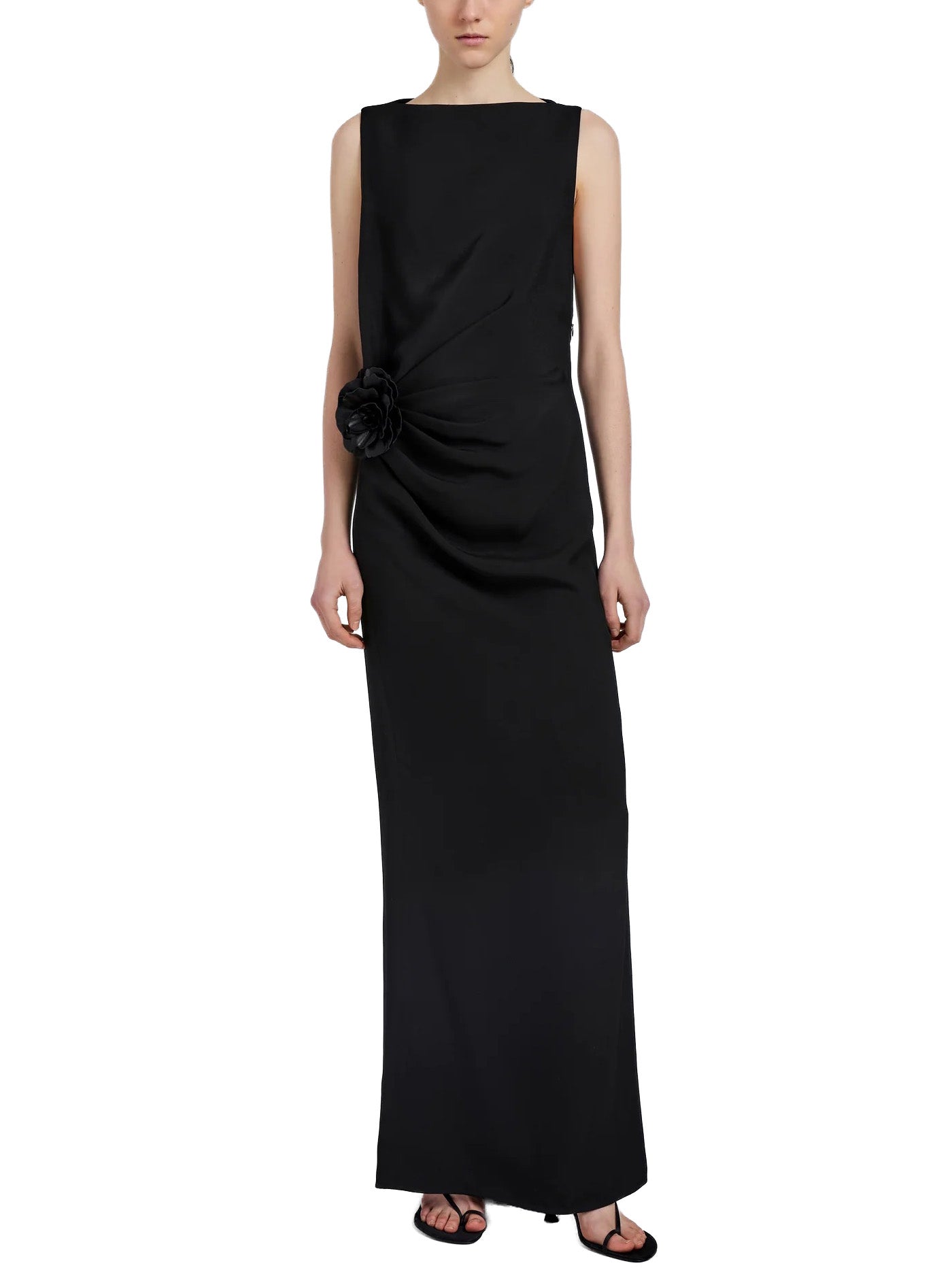 Indria Dress in Matte Double Crepe