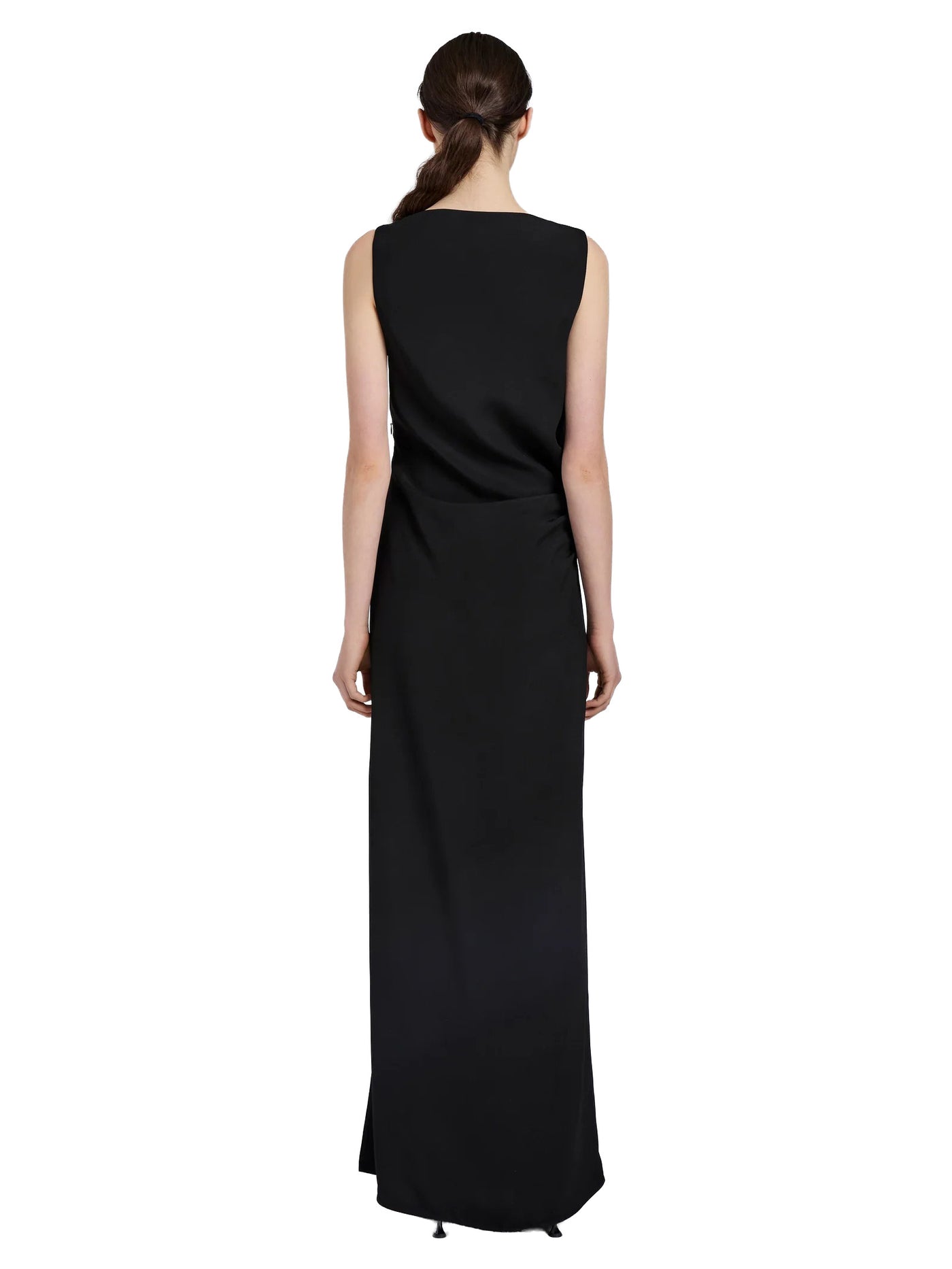 Indria Dress in Matte Double Crepe