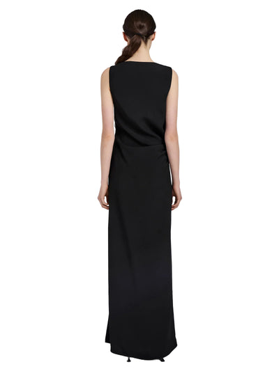 Indria Dress in Matte Double Crepe