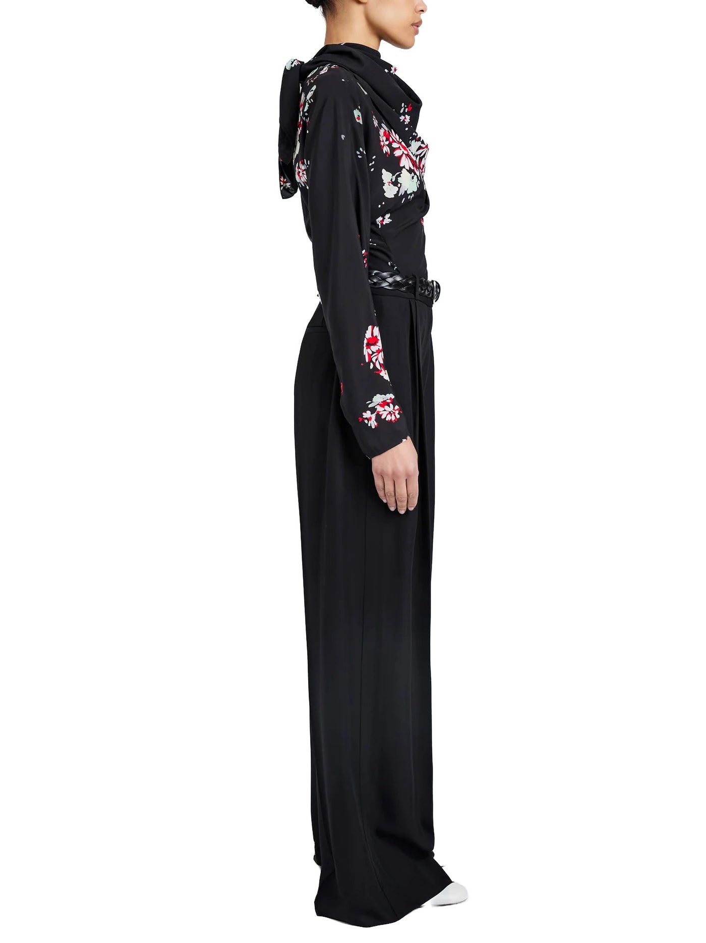 Ysabelle Top In Printed Silk Viscose
