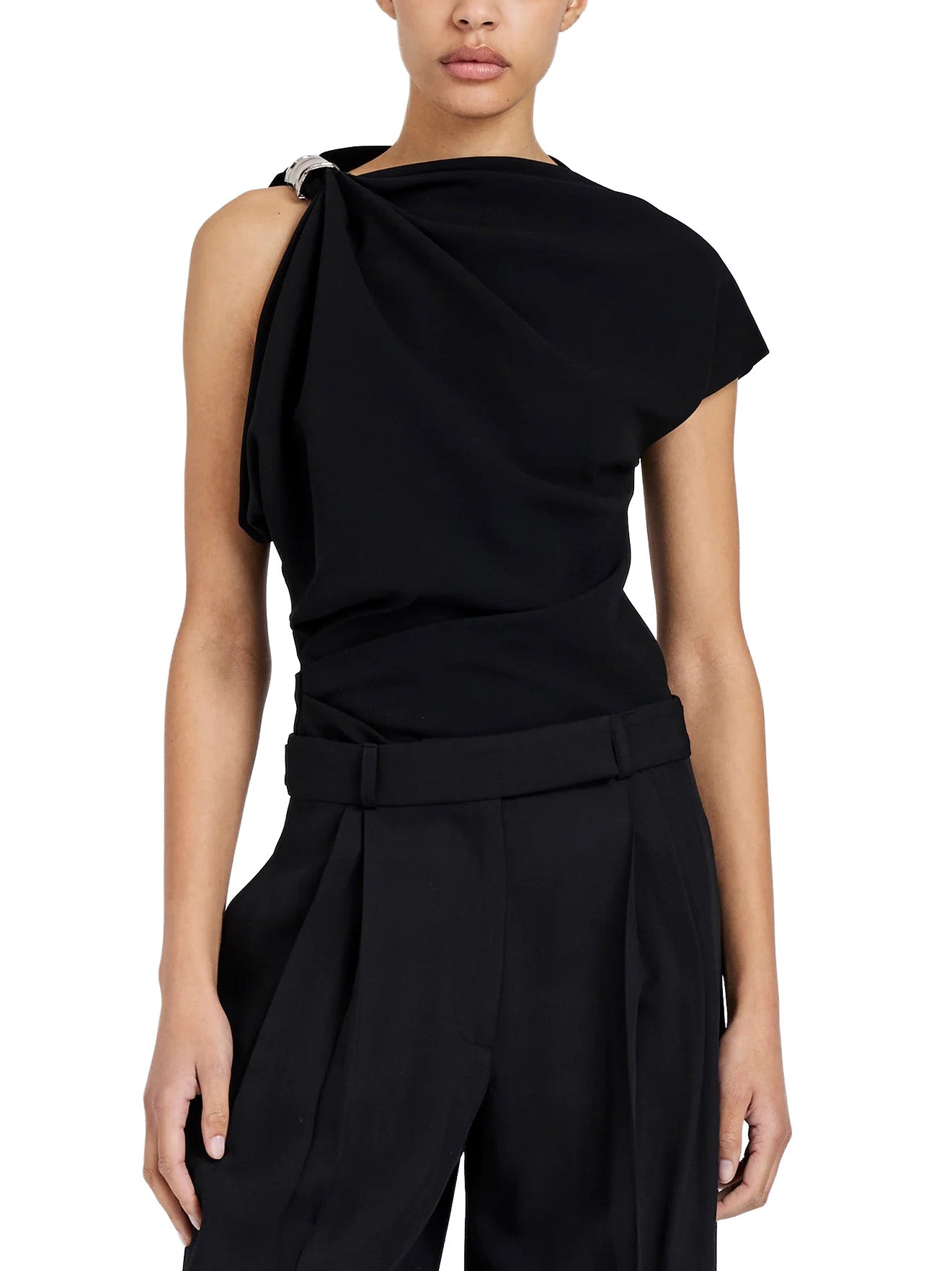 Malika Top in Matte Double Crepe