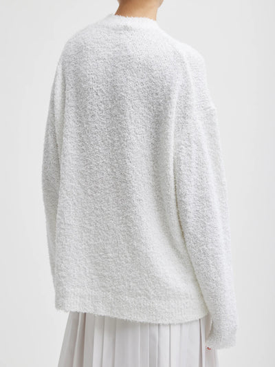 Serviette Crewneck Easy Pullover in Optic White