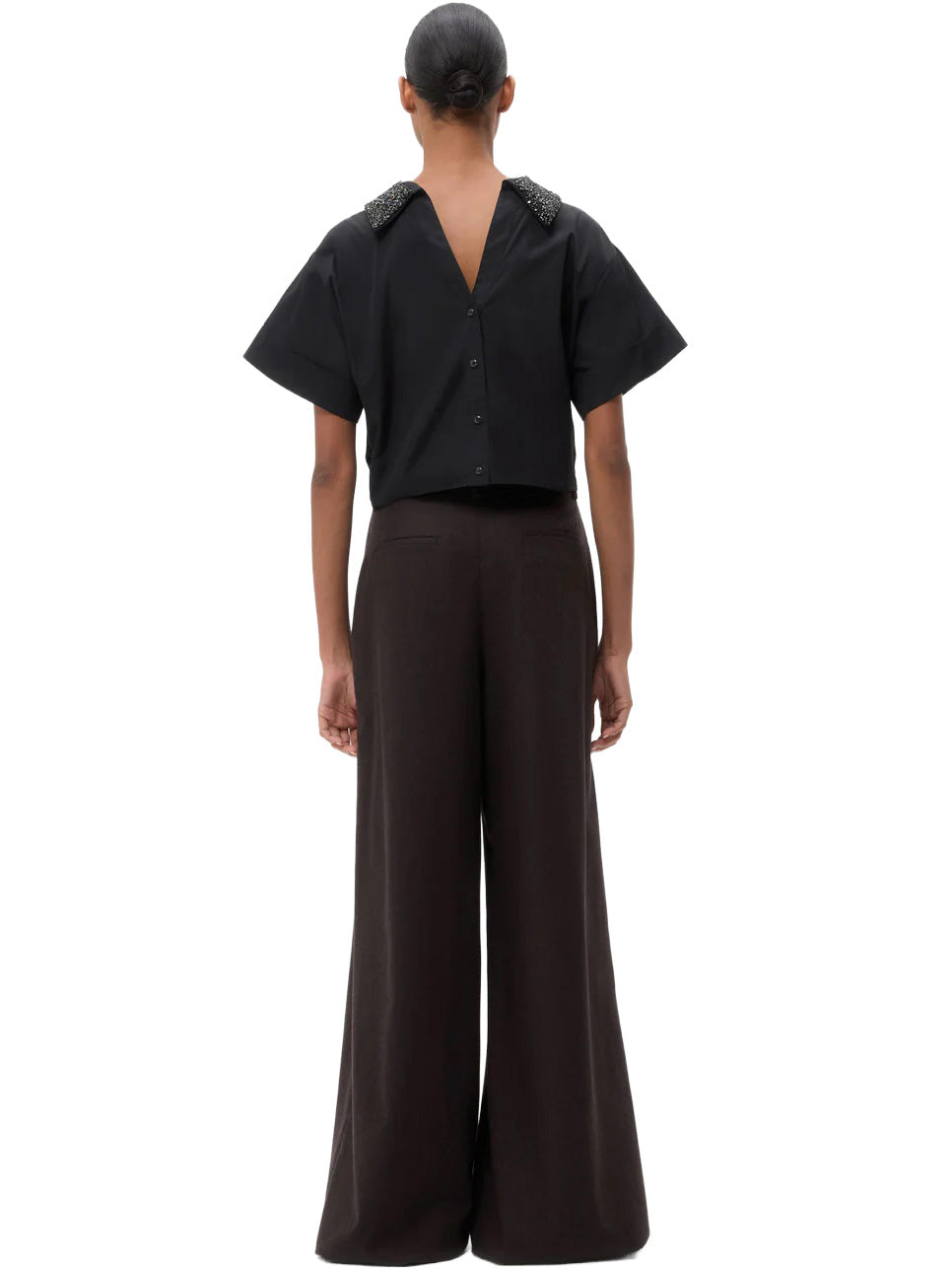 Avery Pant in Wool Cashmere Flannel