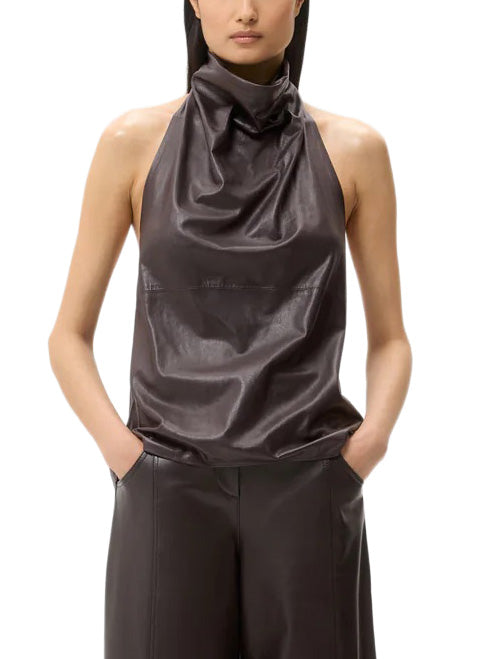 Friday Night Top in Paper Leather