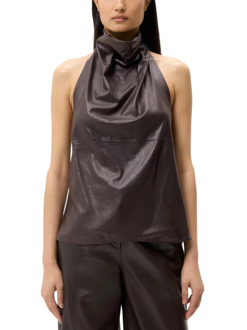 Friday Night Top in Paper Leather