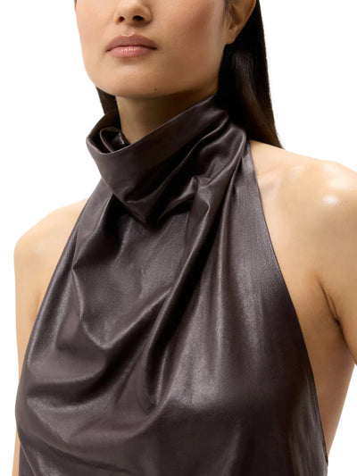 Friday Night Top in Paper Leather
