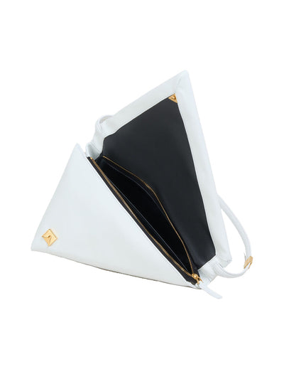 Leather Prisma Triangle Bag