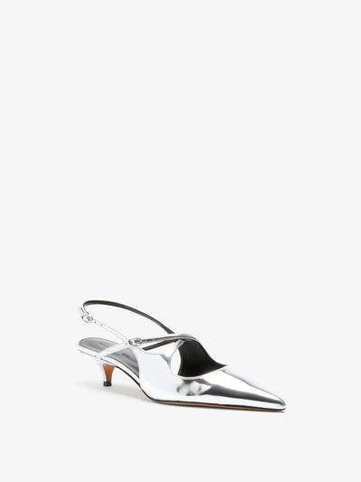 Slash Crossover Slingback Pumps