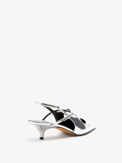 Slash Crossover Slingback Pumps