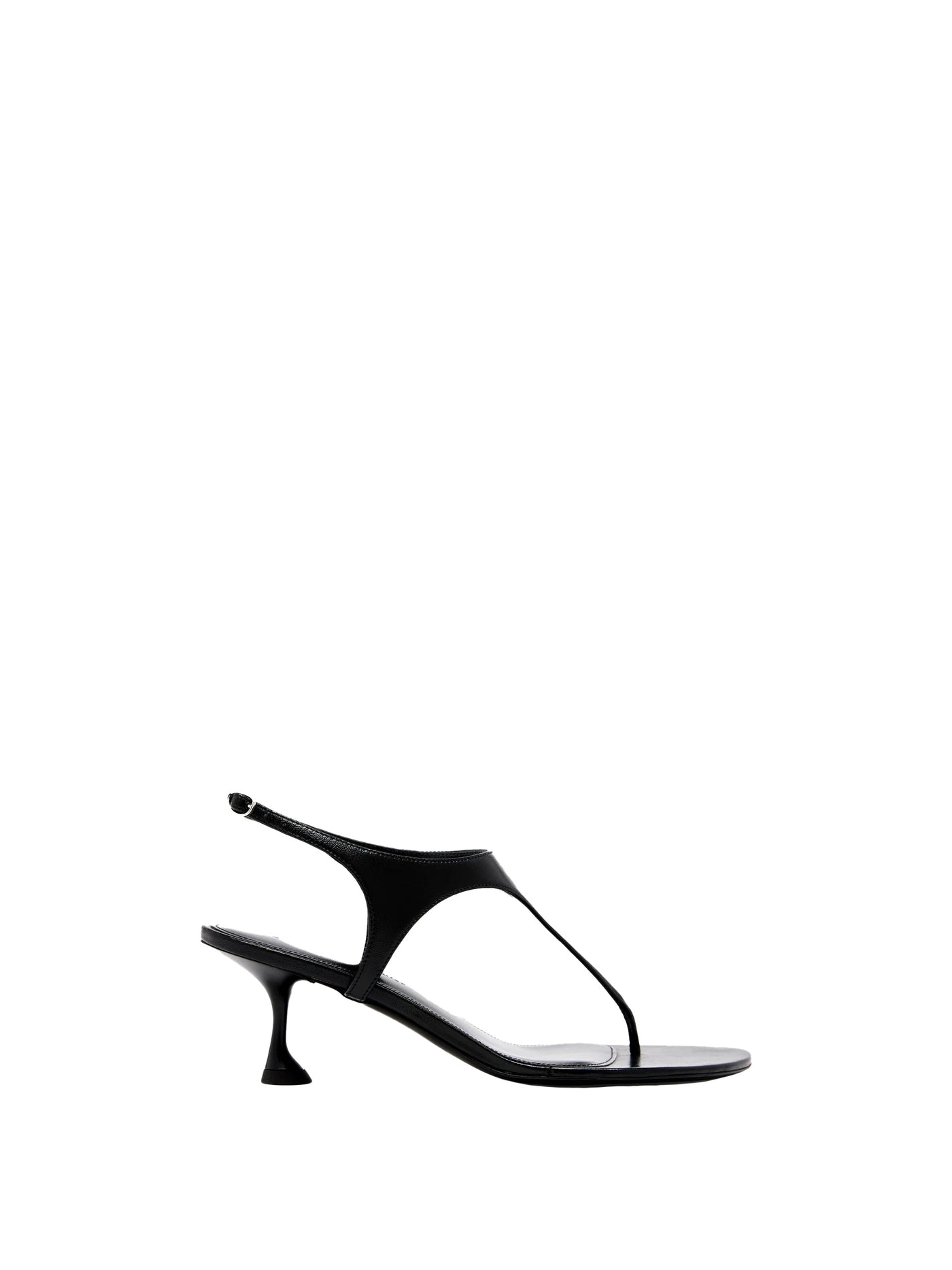 Tee Thong Sandals in Black