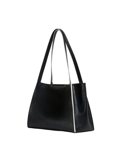 Leather Cresta E/W Small Tote Bag