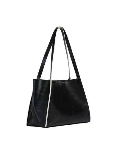 Leather Cresta E/W Small Tote Bag