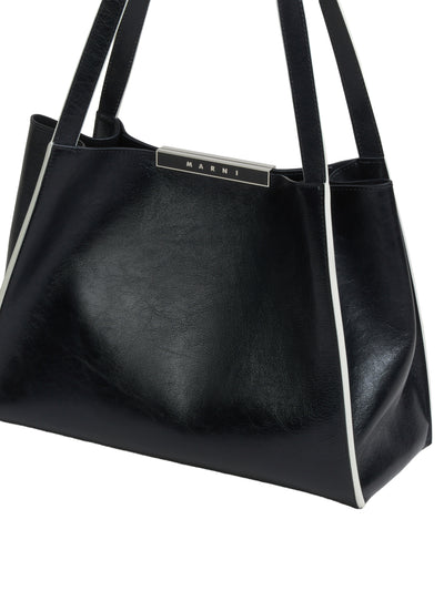 Leather Cresta E/W Small Tote Bag