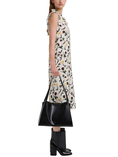 Leather Cresta E/W Small Tote Bag