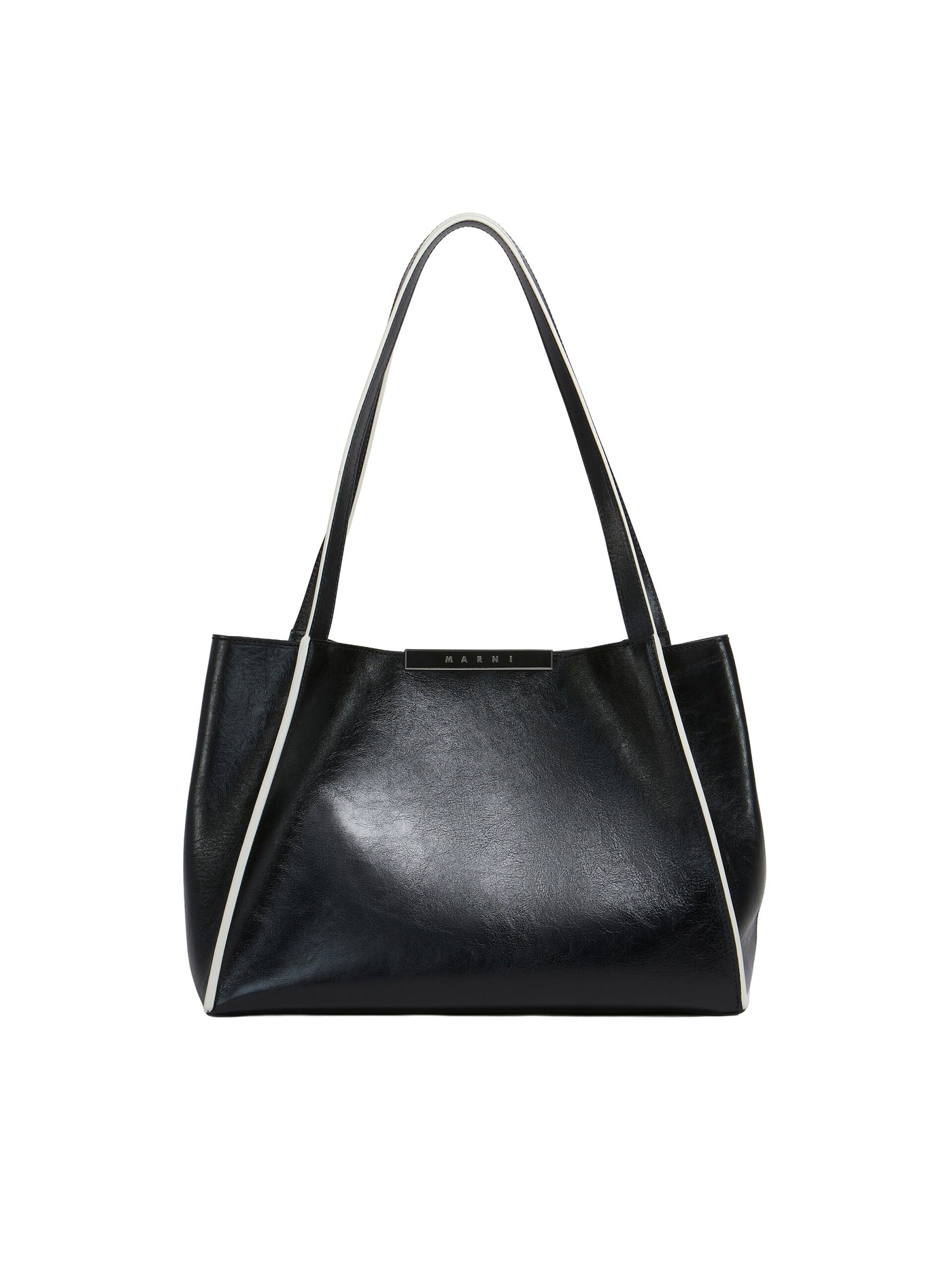 Leather Cresta E/W Small Tote Bag