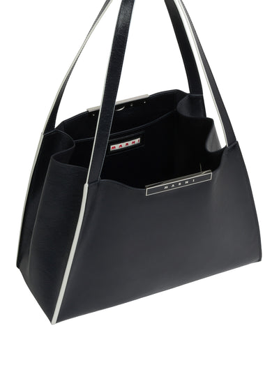 Leather Cresta E/W Small Tote Bag