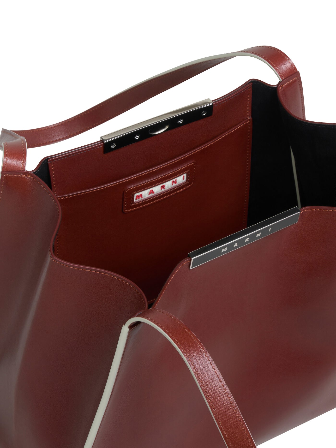 Leather Cresta E/W Small Tote Bag