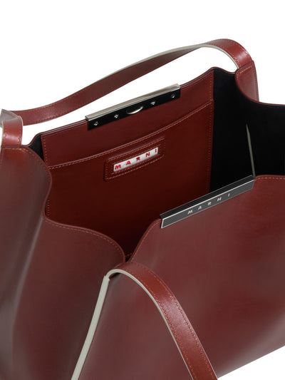 Leather Cresta E/W Small Tote Bag