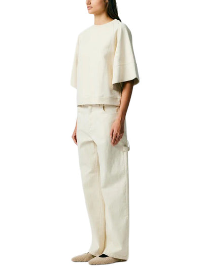 Garment Washed Twill Slouchy Carpenter Jean