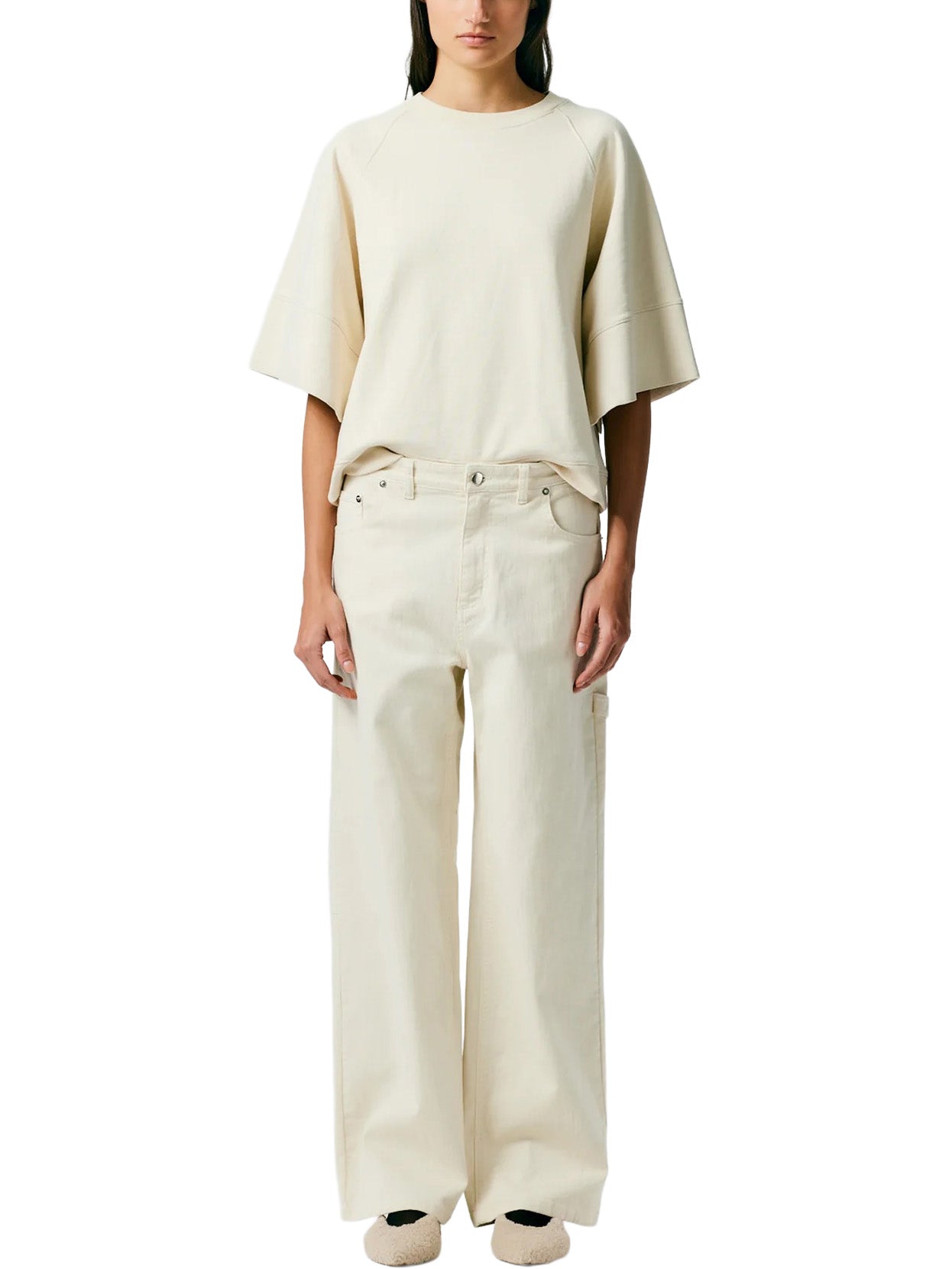 Garment Washed Twill Slouchy Carpenter Jean