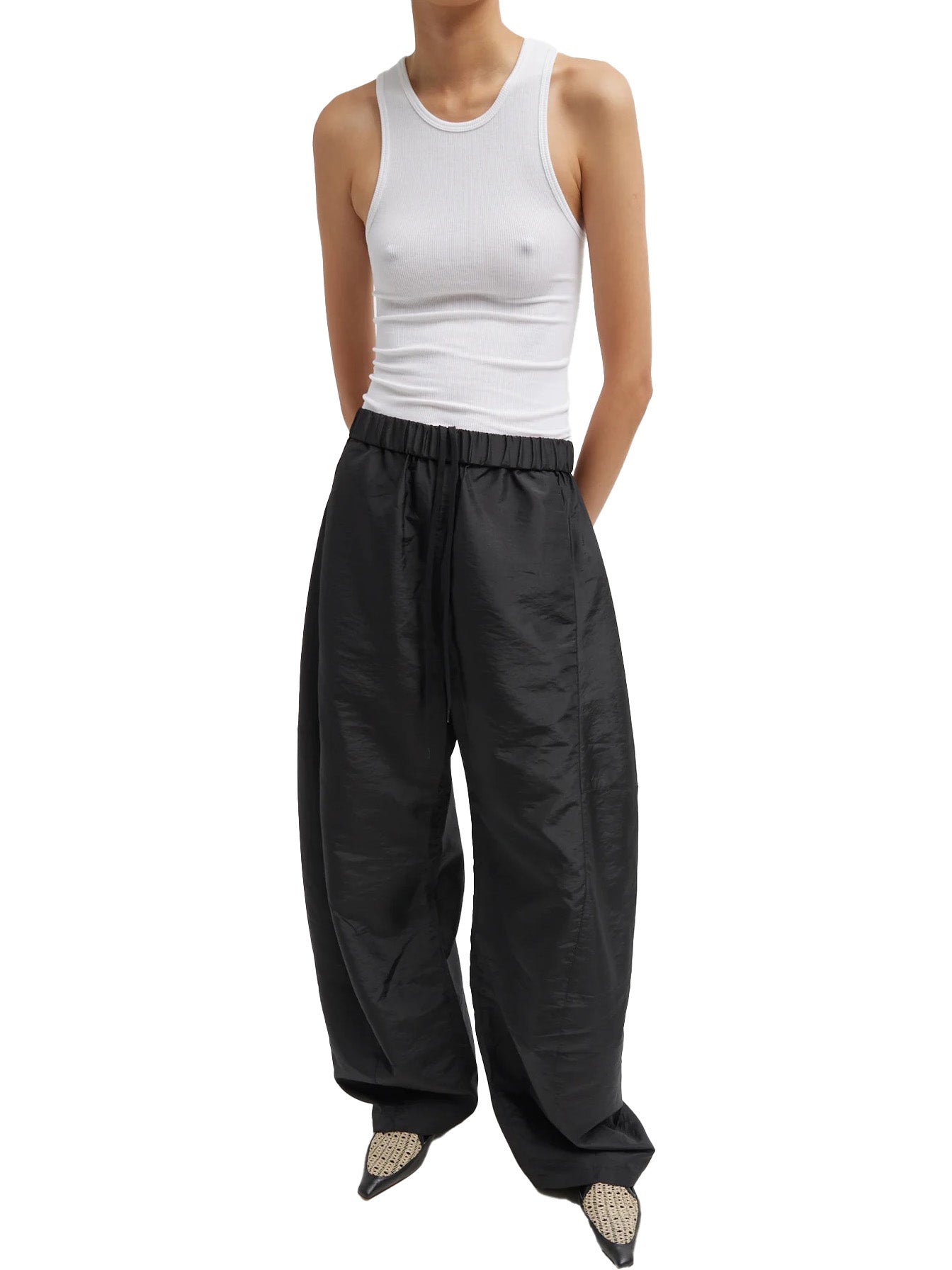 Crispy Nylon Winslow Pant in Black