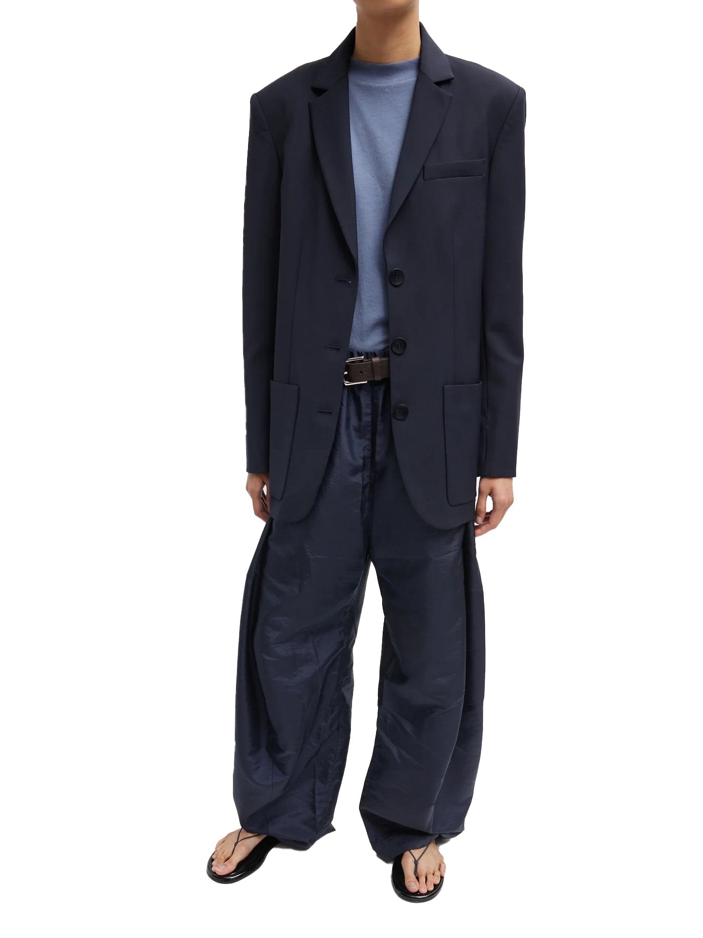 Crispy Nylon Winslow Pant in Navy