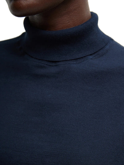 Super Fine Gauge Perfect Men's Turtleneck Pullover