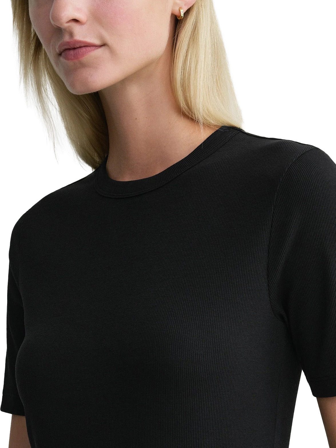 Classic Rib Tee Black