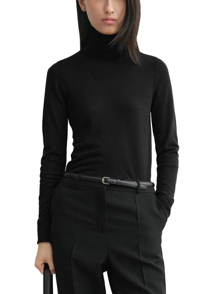 Fine Turtleneck Black